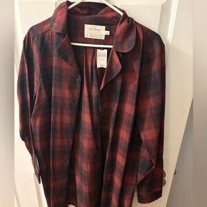 Old Ranch Red and black Plaid Shirt